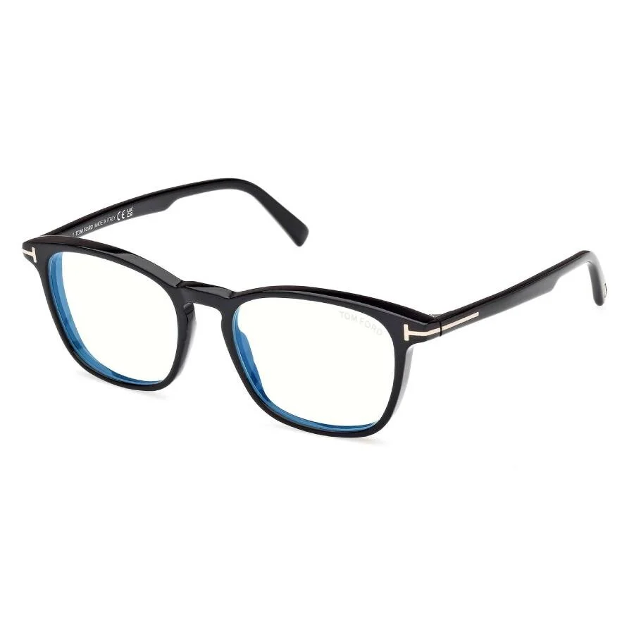 Tom Ford Blue Light Block Square Men's Eyeglasses FT5960-B 001 52 - 1
