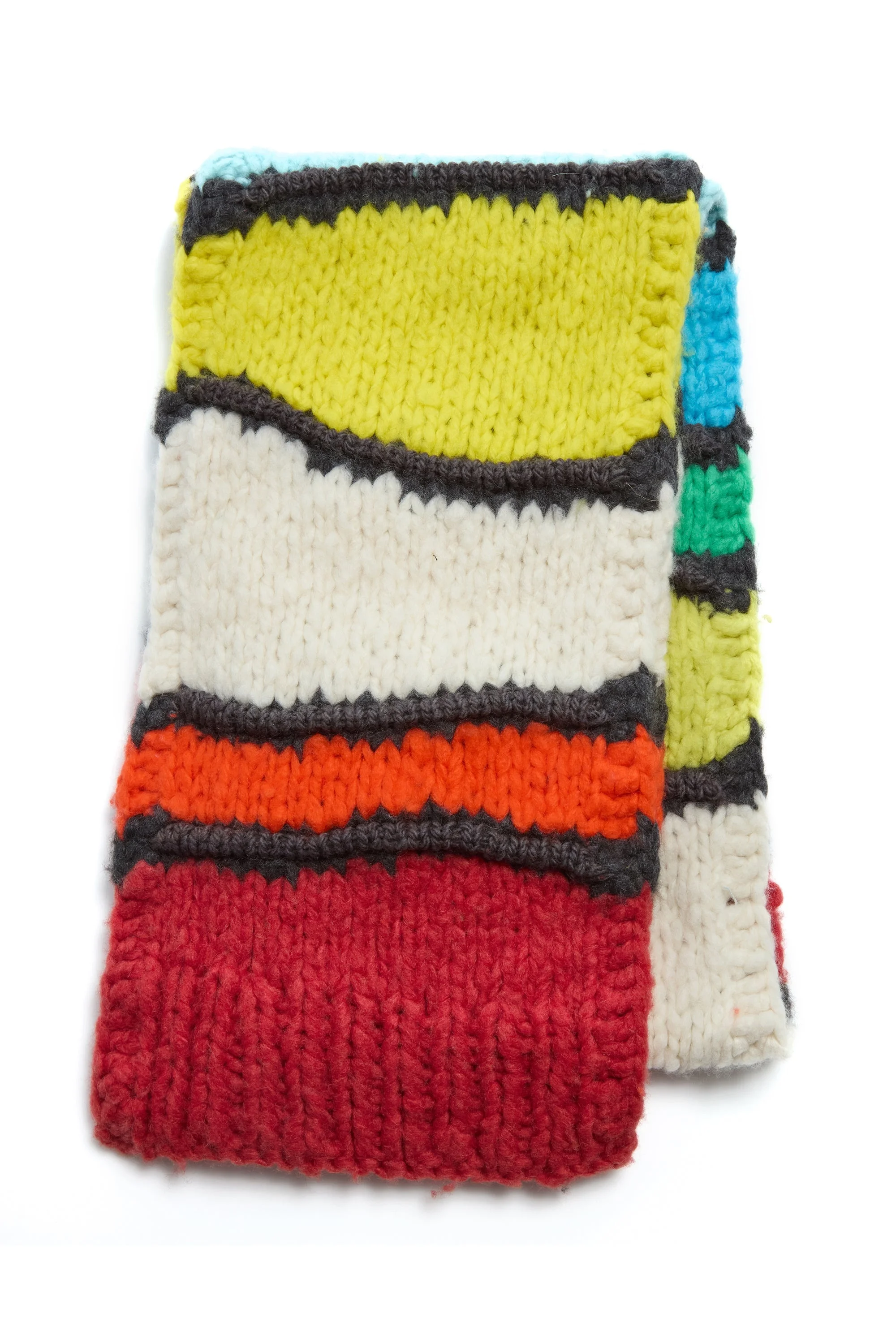 Cerayon Knit Scarf in Multi Welfat Cashmere - 1
