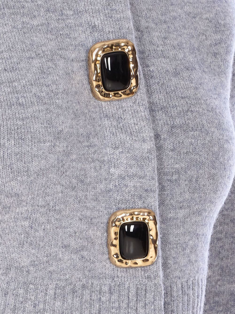 jewelled-button wool cardigan - 3