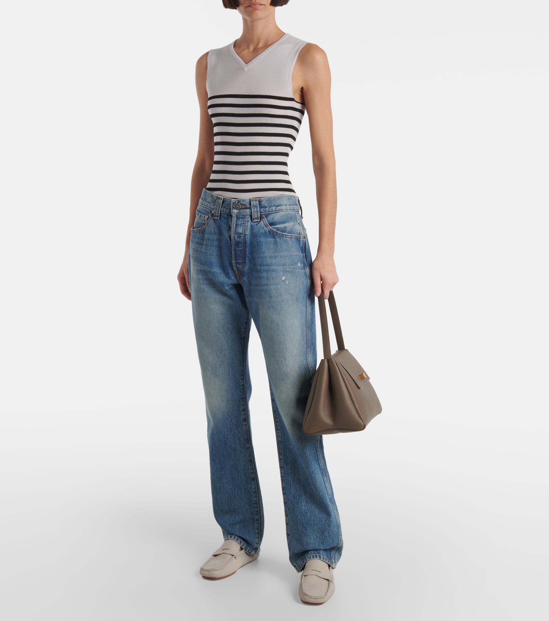 Audrey leather tote bag - 5