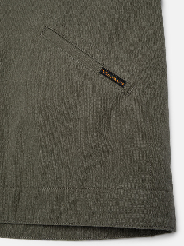 Blake Zip Jacket Duck Canvas Green - 10