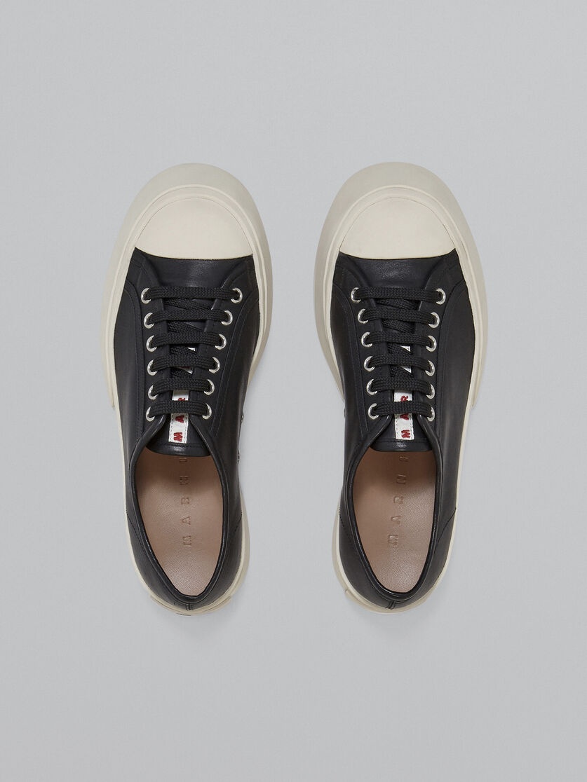 BLACK NAPPA LEATHER PABLO SNEAKER - 4