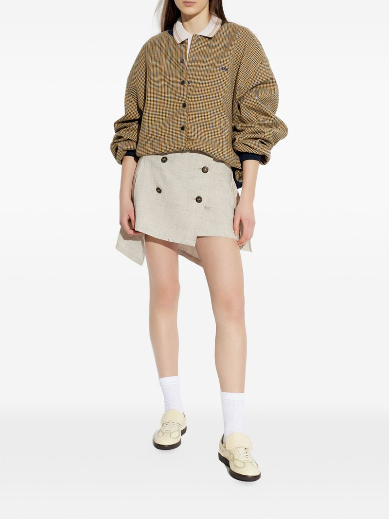Vivienne Westwood six-button asymmetric mini skirt outlook