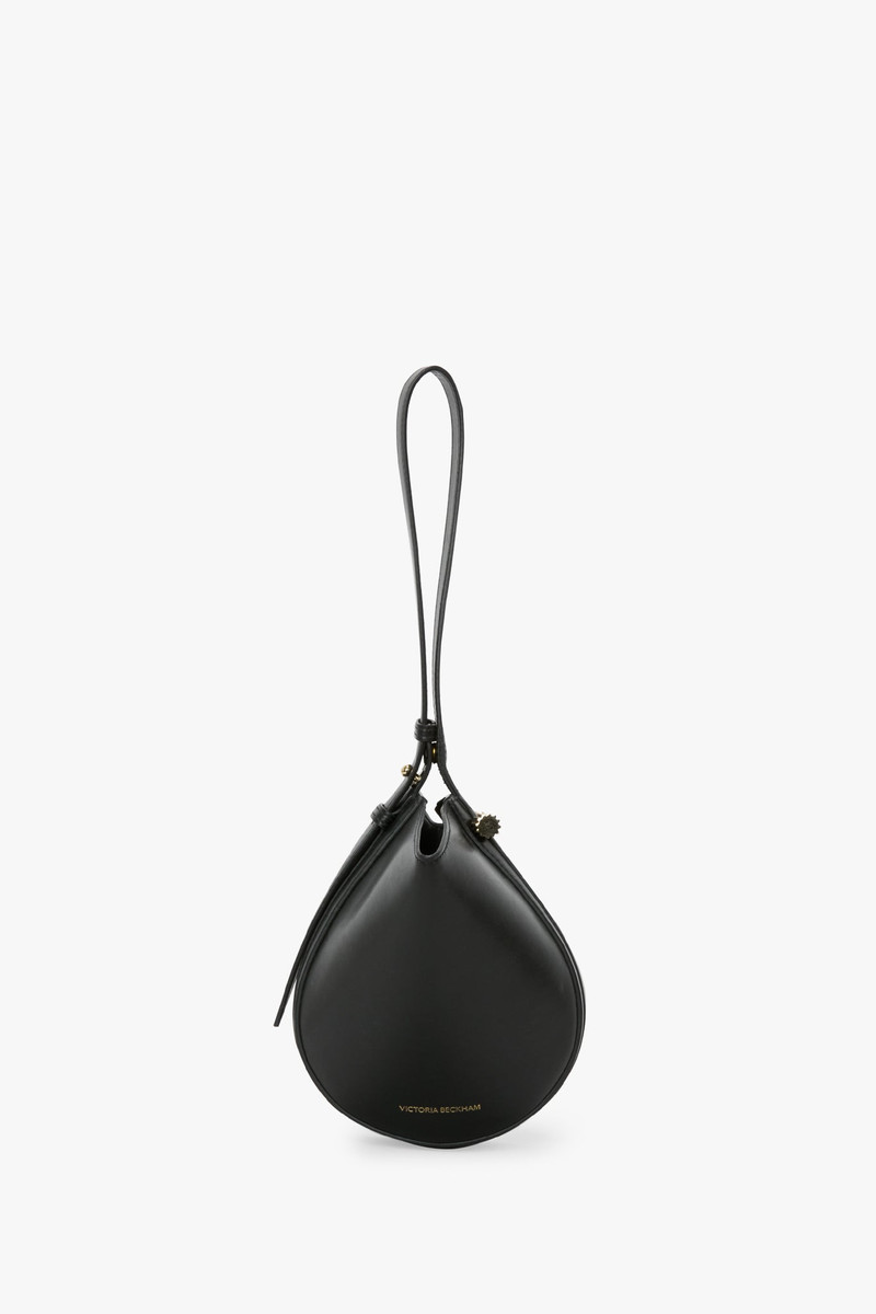 Victoria Beckham Portofino Dia Clutch In Black Leather outlook