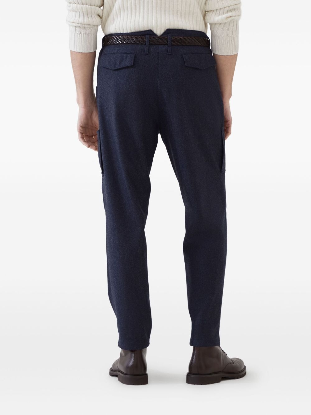 pleated tapered trousers - 4