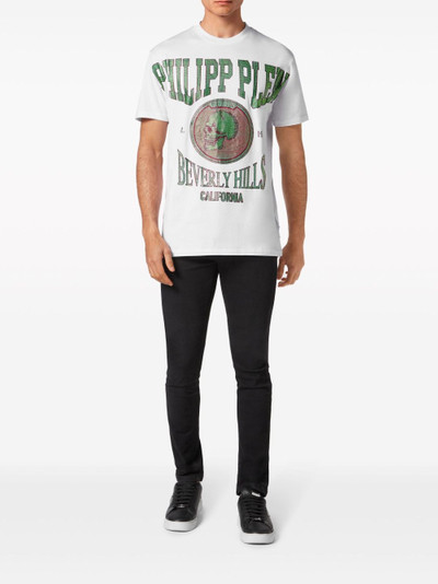 PHILIPP PLEIN crystal-embellished cotton T-shirt outlook