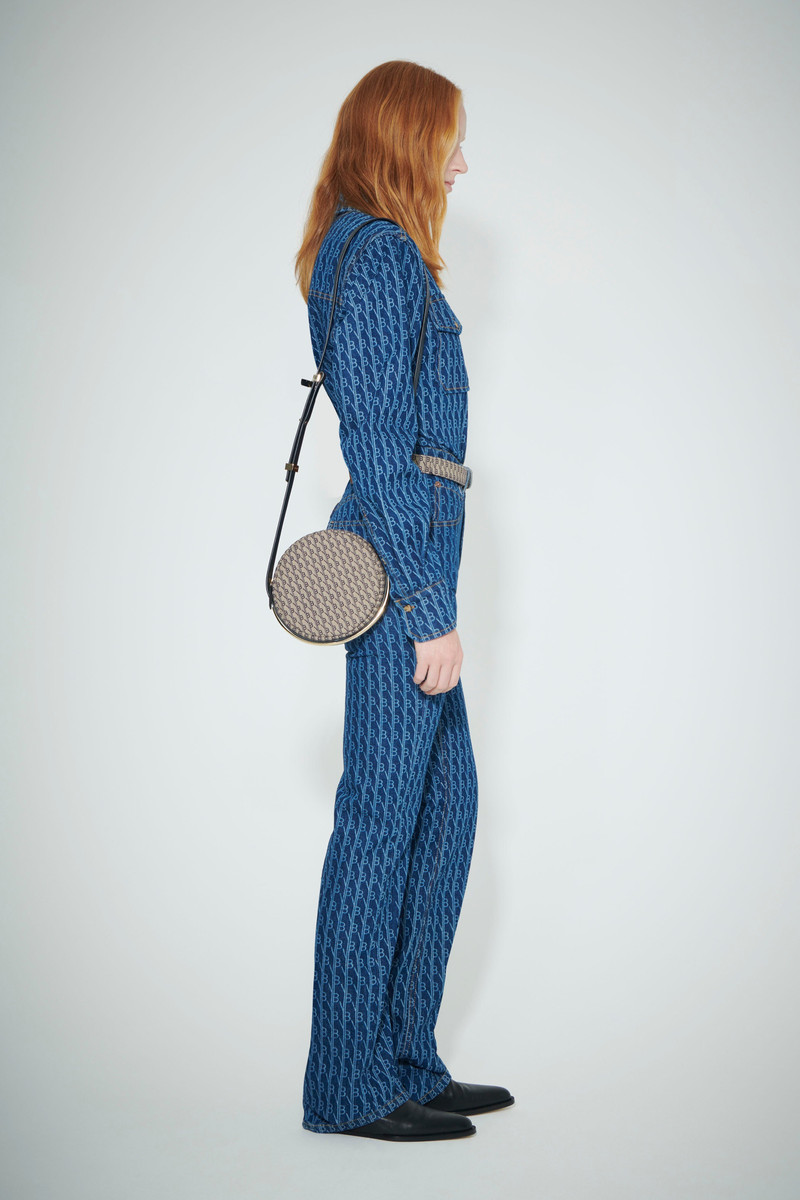 Victoria Beckham Circle Bag in House Monogram Jacquard outlook