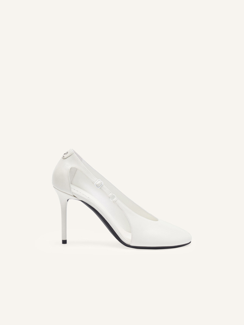 OBLIQUE LEATHER STILETTOS 1