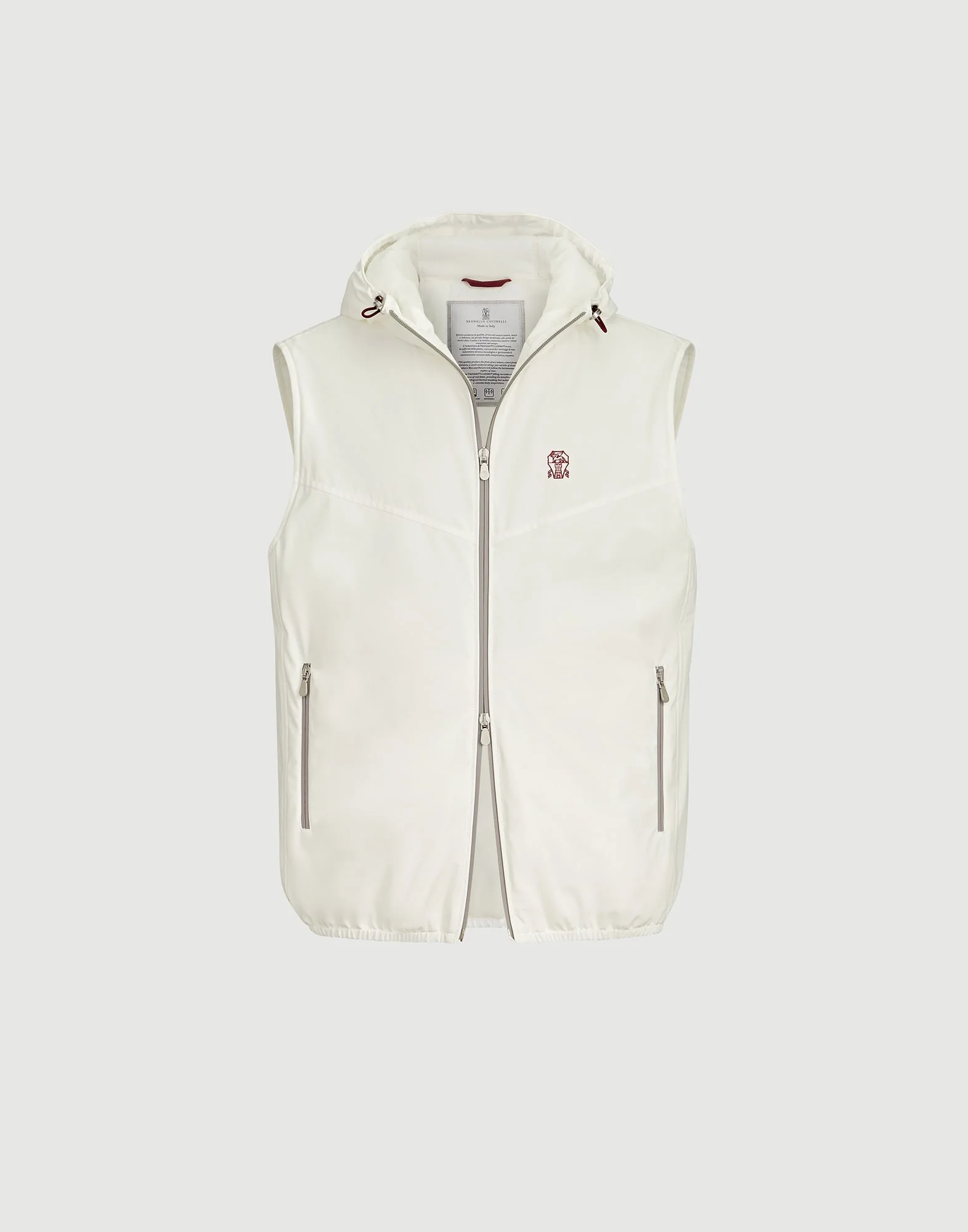 Bonded nylon hooded vest with Thermore® padding and logo - 1