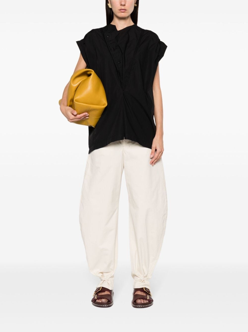 panelled sleeveless blouse - 2