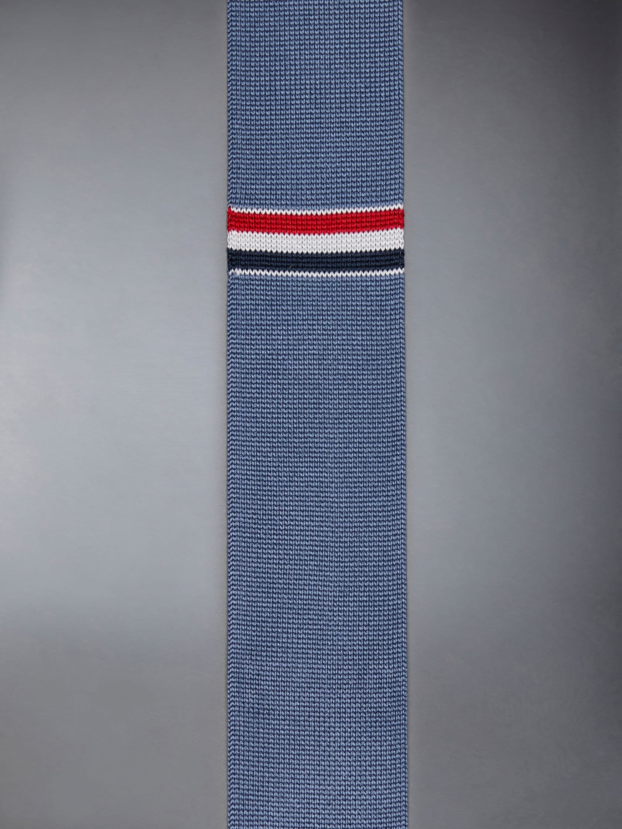 Double Face Silk Jacquard Stripe Knit Tie - 4