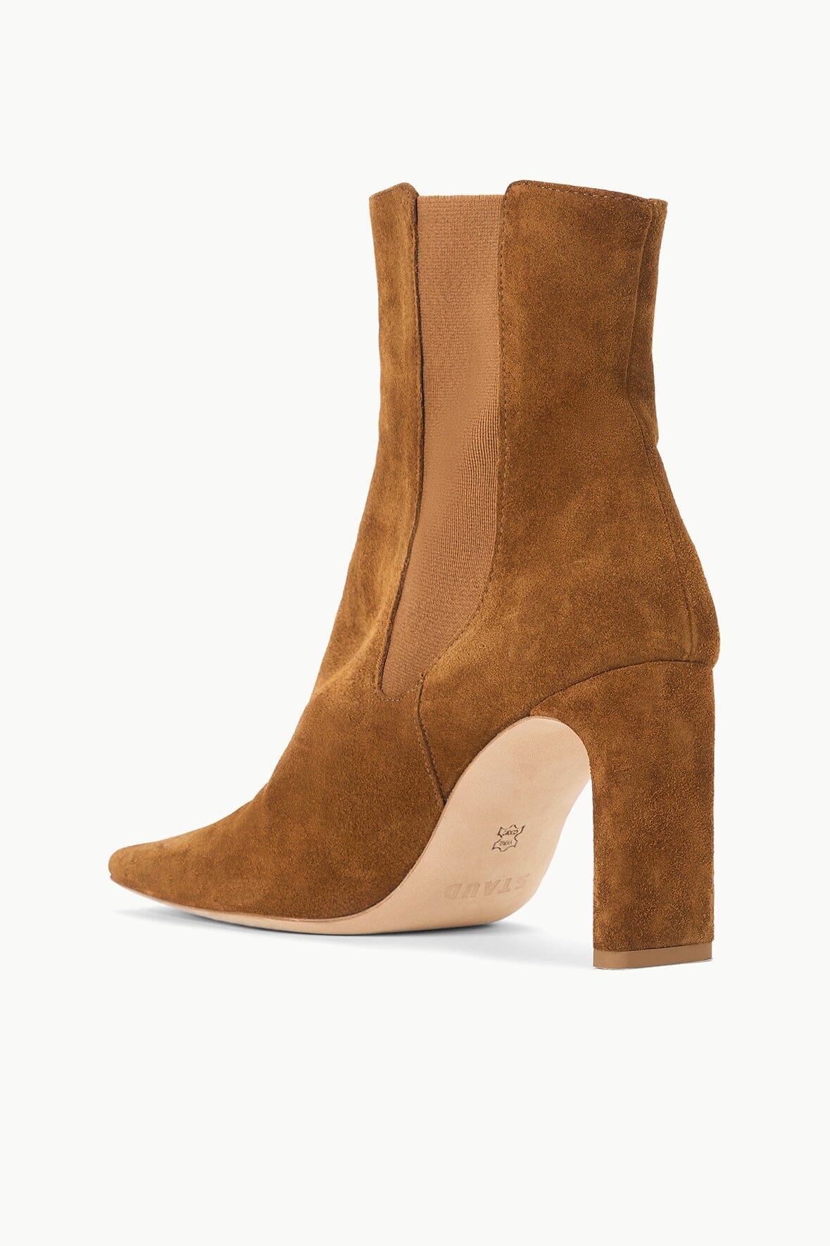 STAUD WALLY HIGH HEEL ANKLE BOOT TAN - 3