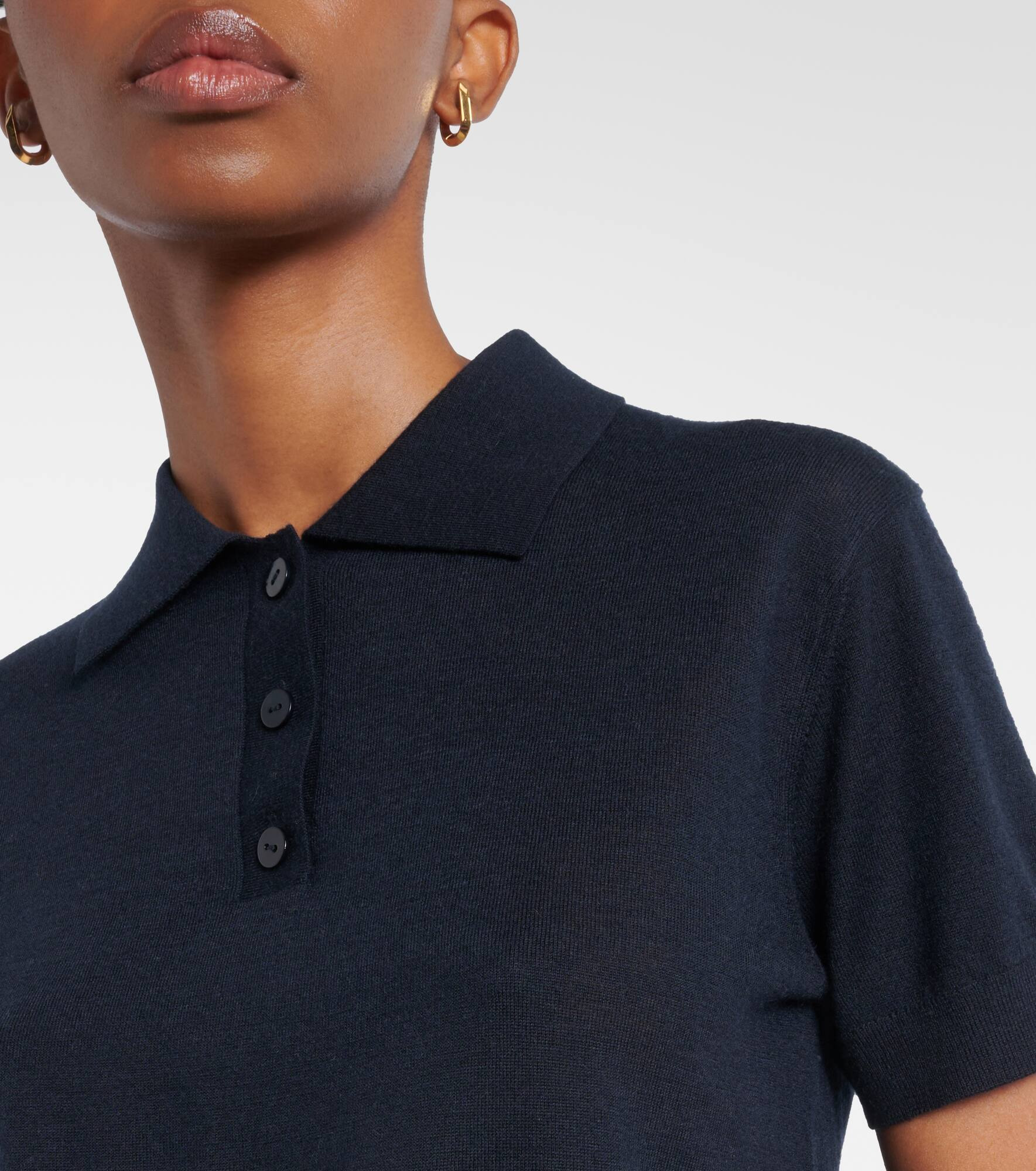 Nai knitted cashmere polo shirt - 4