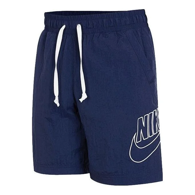 Nike Sportswear Alumni Logo Shorts 'Blue' DB3811-410 - 1