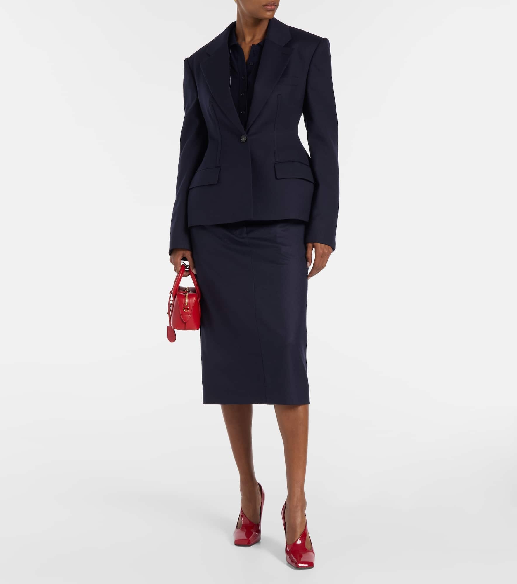 Wool pencil skirt - 2