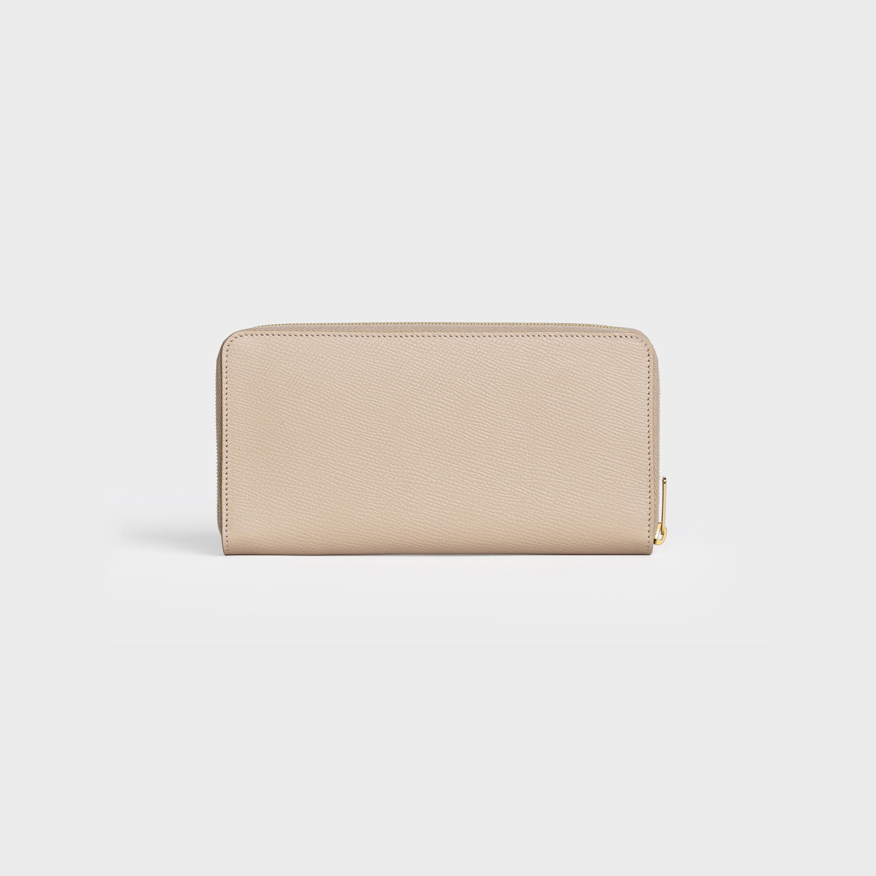 Large zipped wallet in Grained calfskin - 3