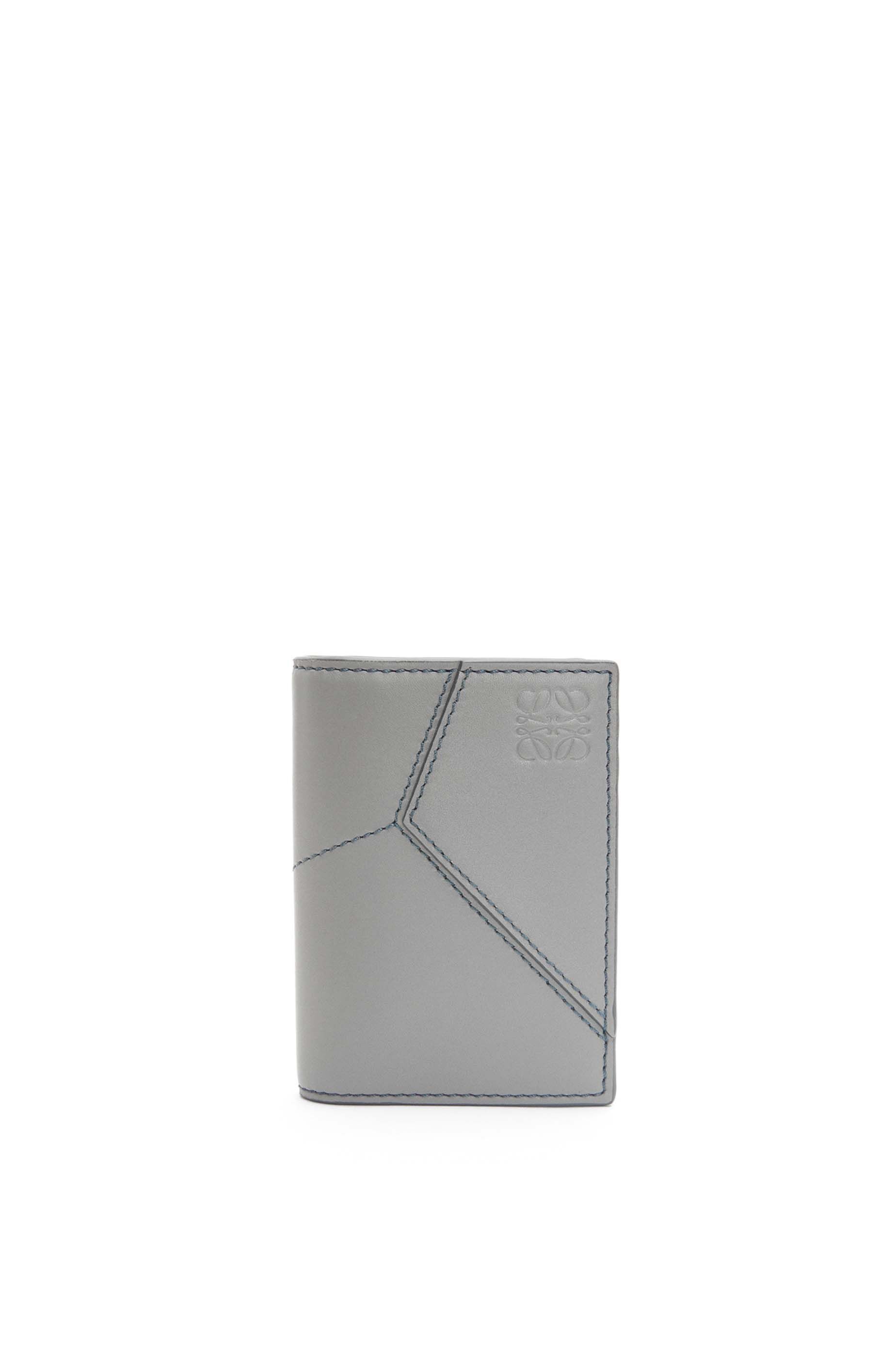 Puzzle stitches bifold cardholder in smooth calfskin - 1