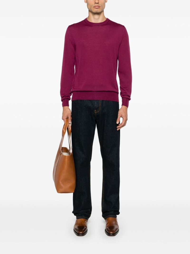 Canali fine-knit sweater outlook