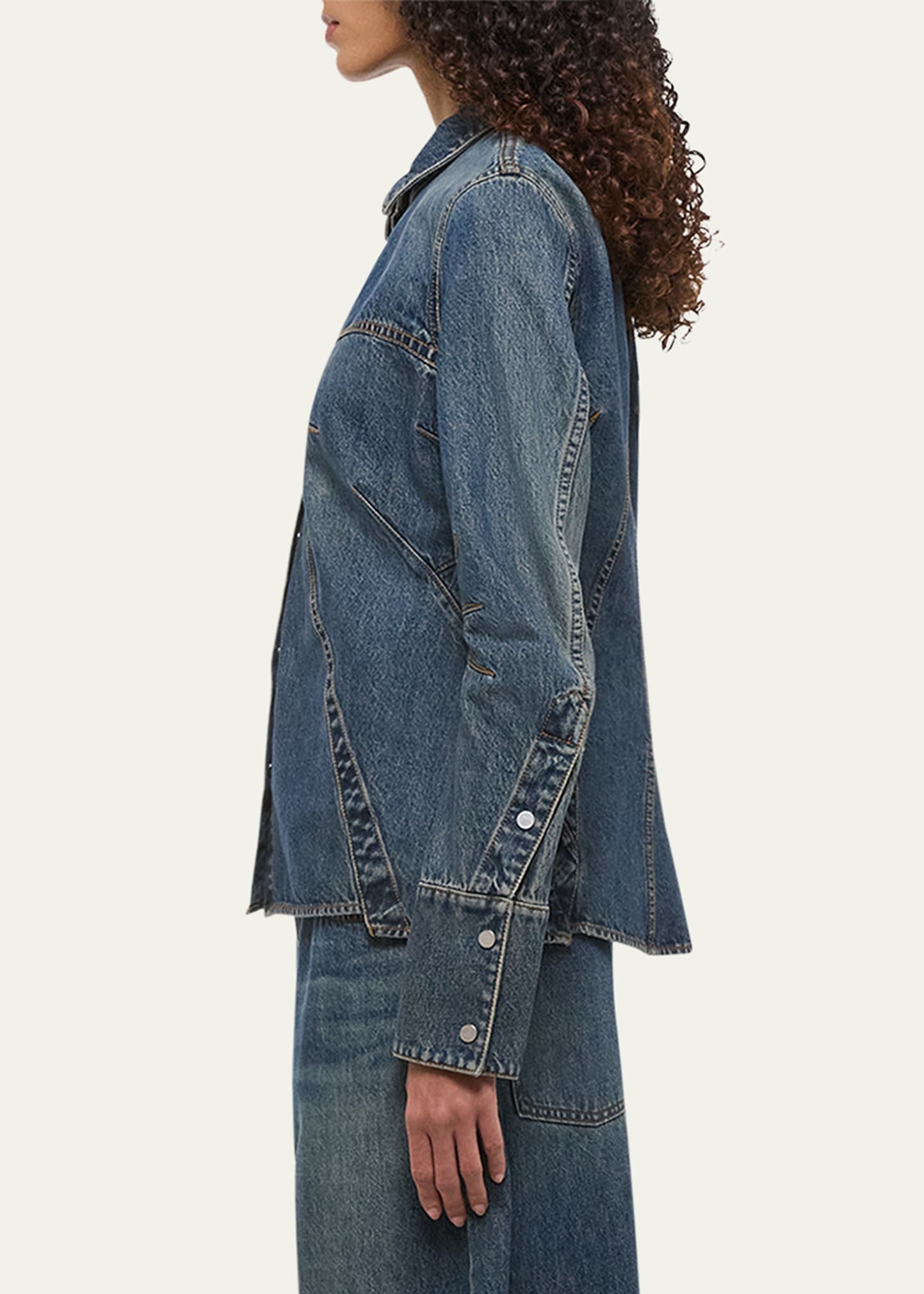Apex Denim Shirt with Darts - 4