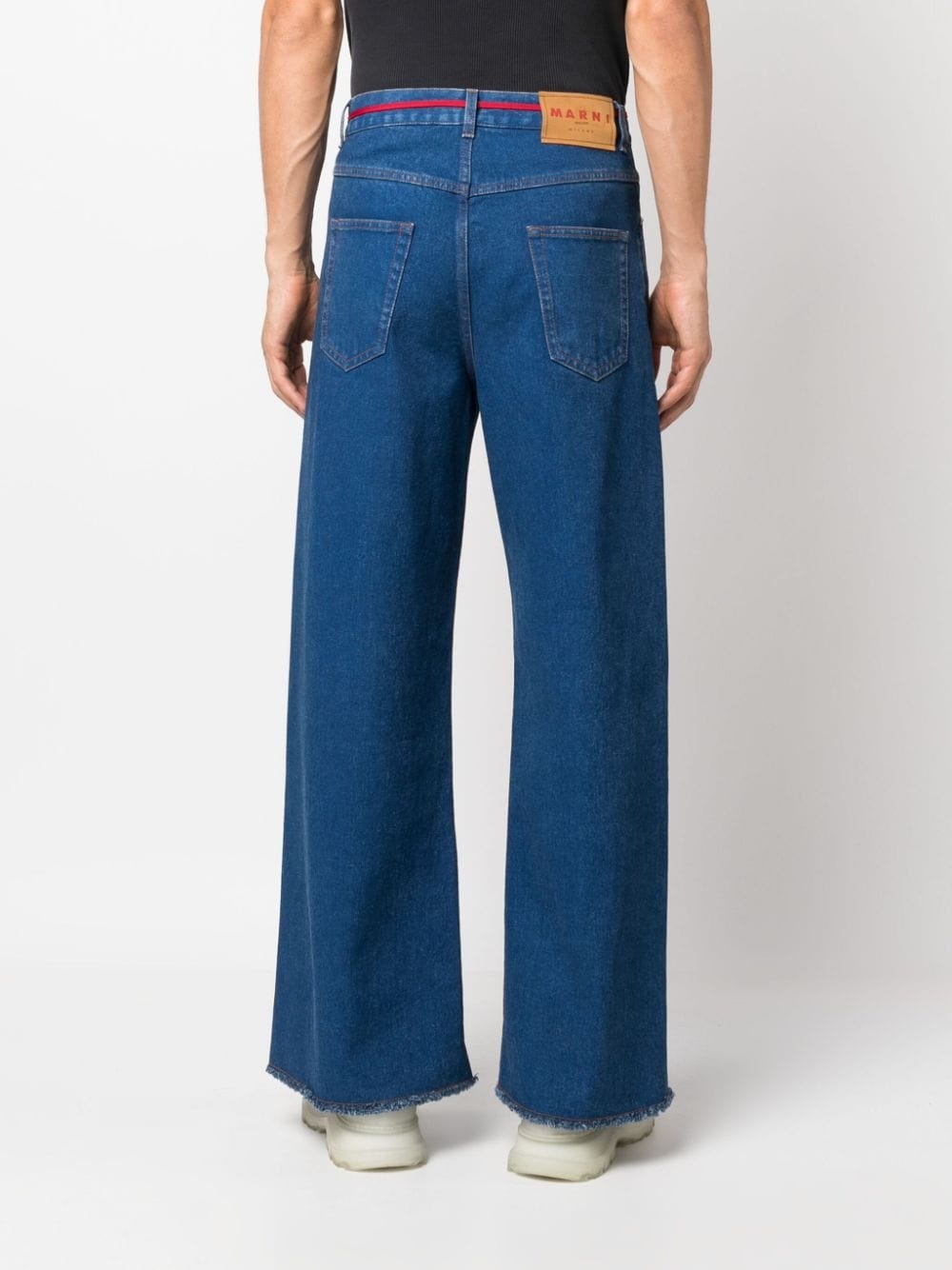 mid-rise wide-leg jeans - 4