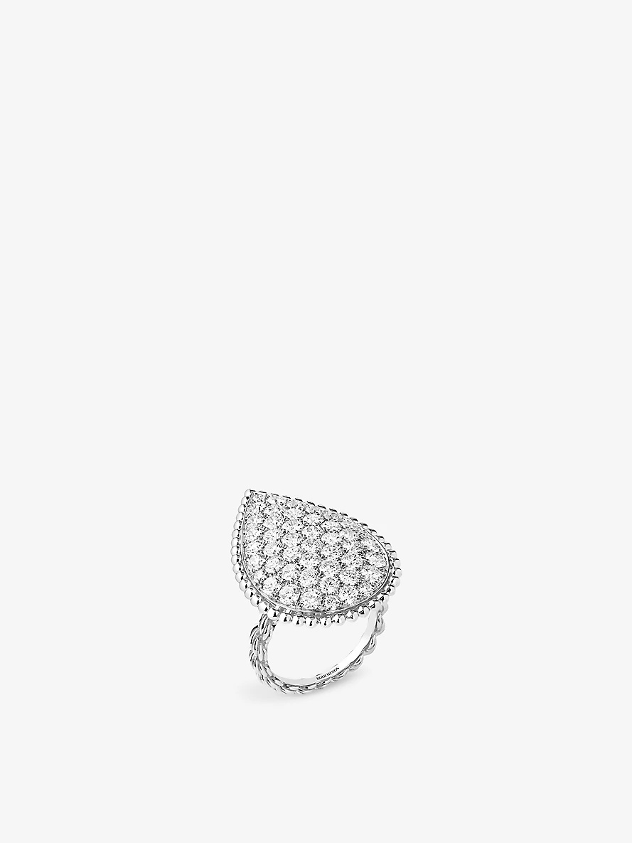 Serpent Bohème 18ct white-gold and 3.58ct brilliant-cut diamond ring - 1