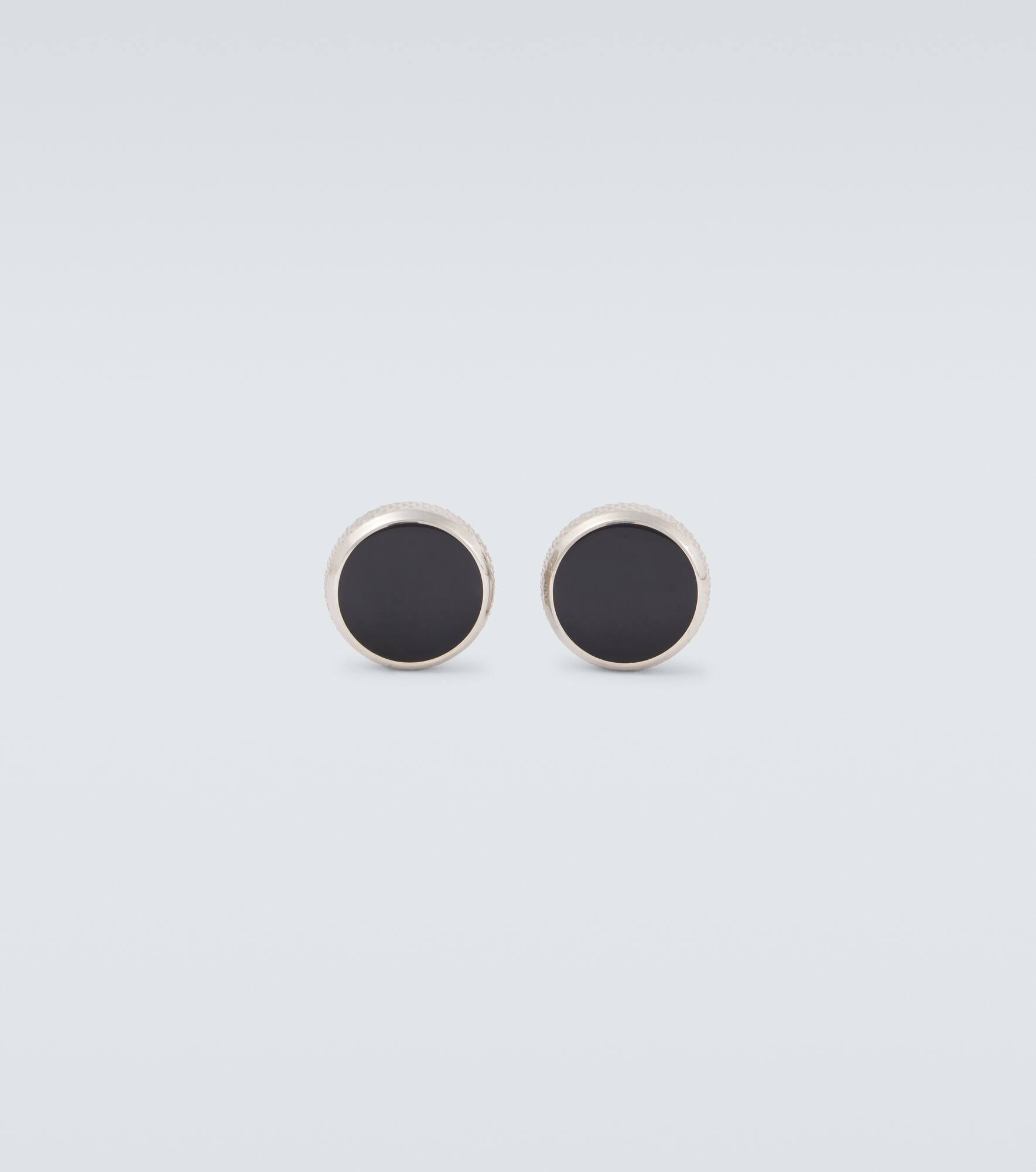 Embellished sterling silver cufflinks - 1