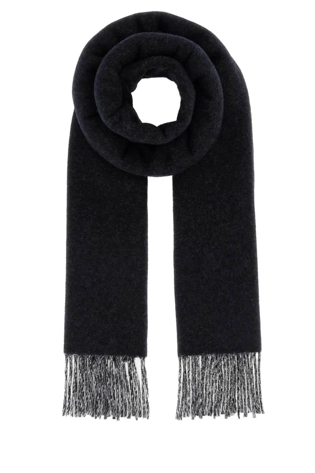 Fendi Men Navy Blue Cashmere Scarf - 1