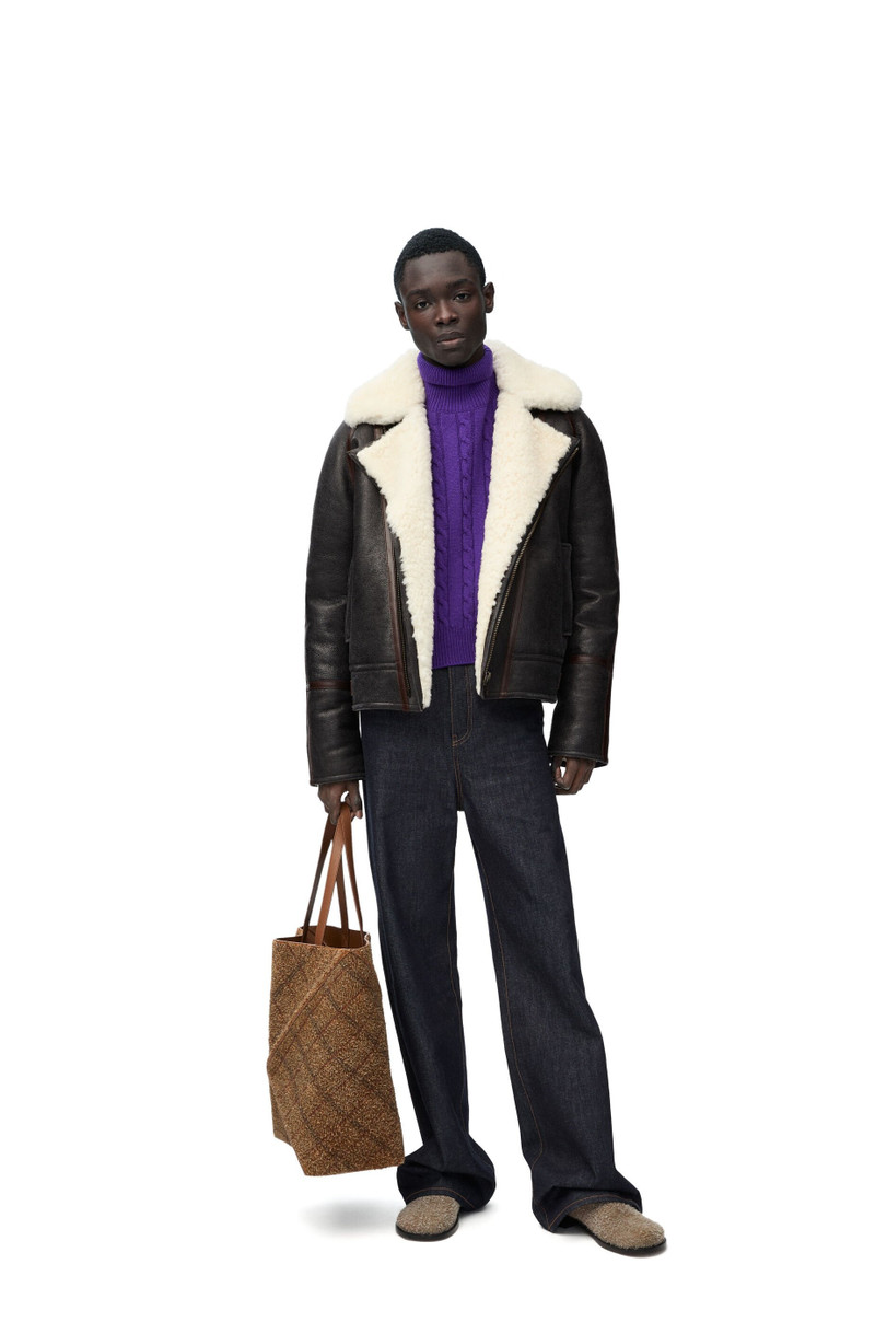 Loewe Aviator jacket in shearling outlook