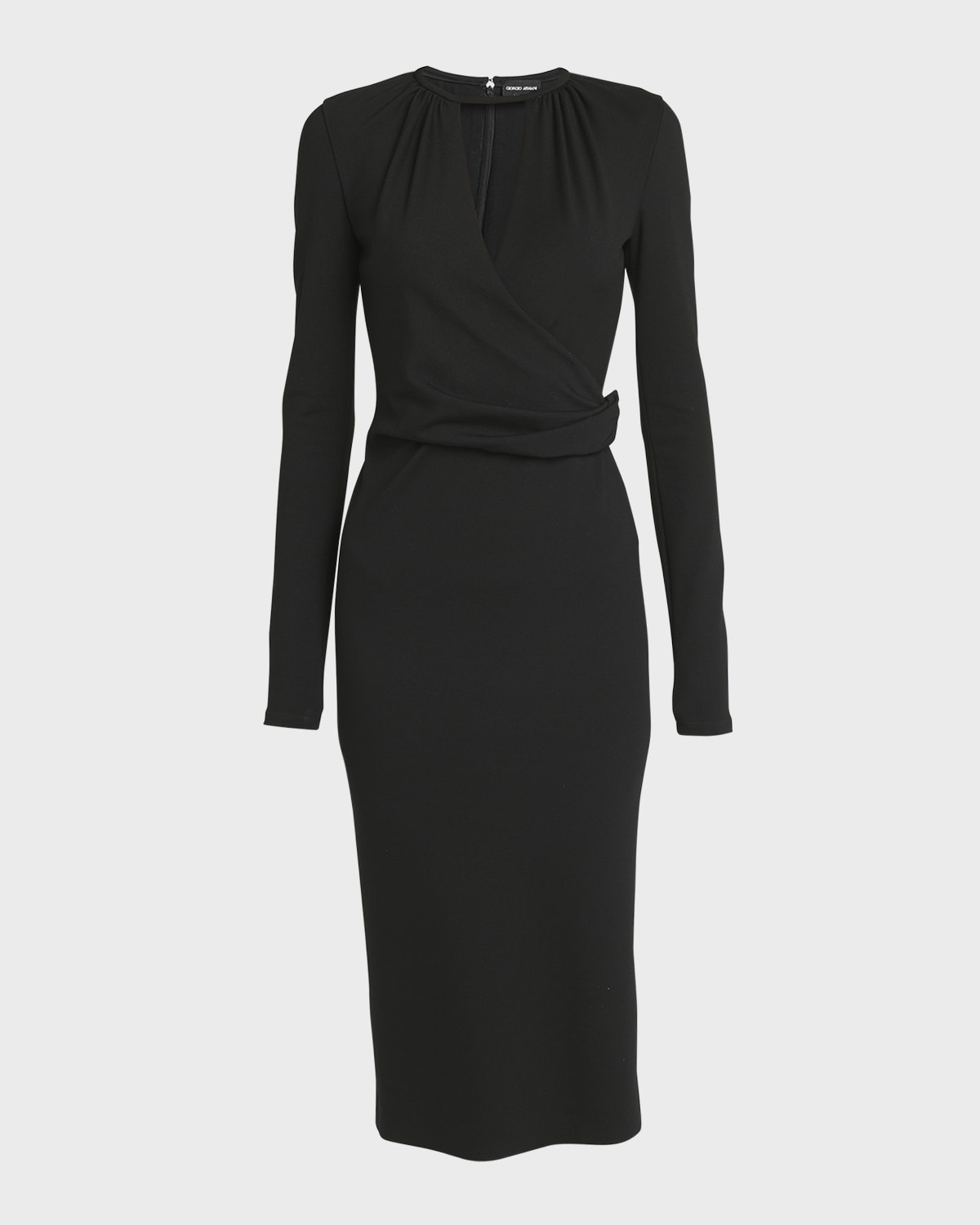 Keyhole Milano Jersey Sheath Dress - 1