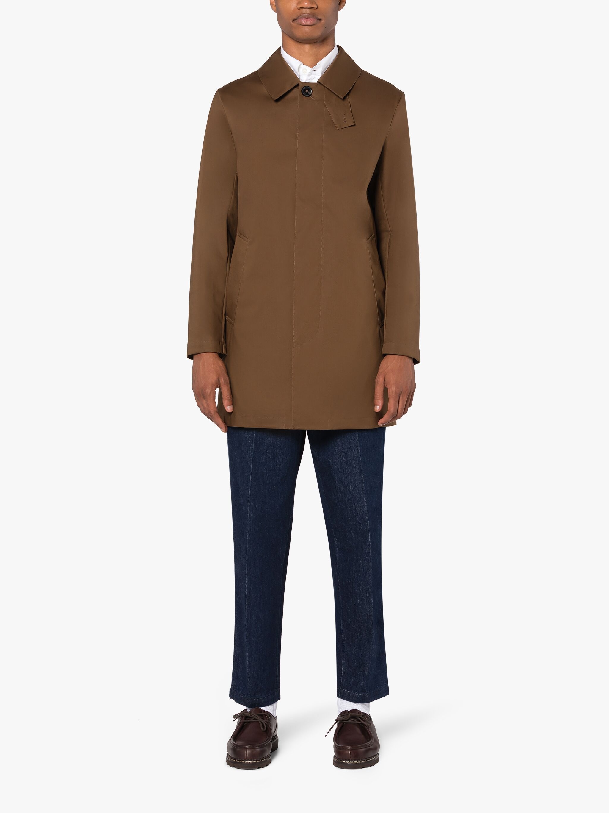 CAMBRIDGE DESERT PALM RAINTEC COTTON SHORT COAT - 3