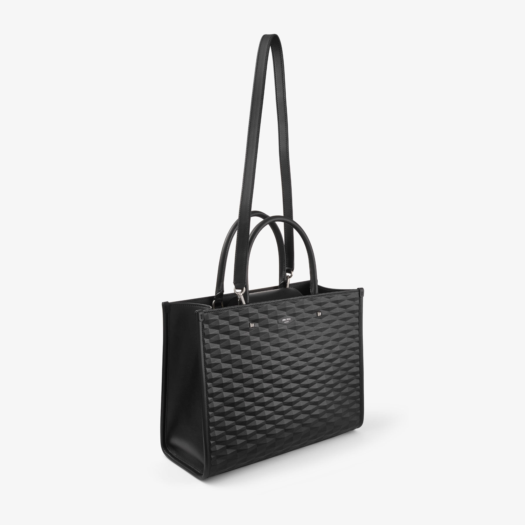 Avenue M Tote
Black Diamond Embossed 3D Leather Tote Bag - 6