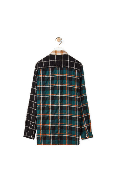 Loewe Check overshirt in cotton and modal outlook
