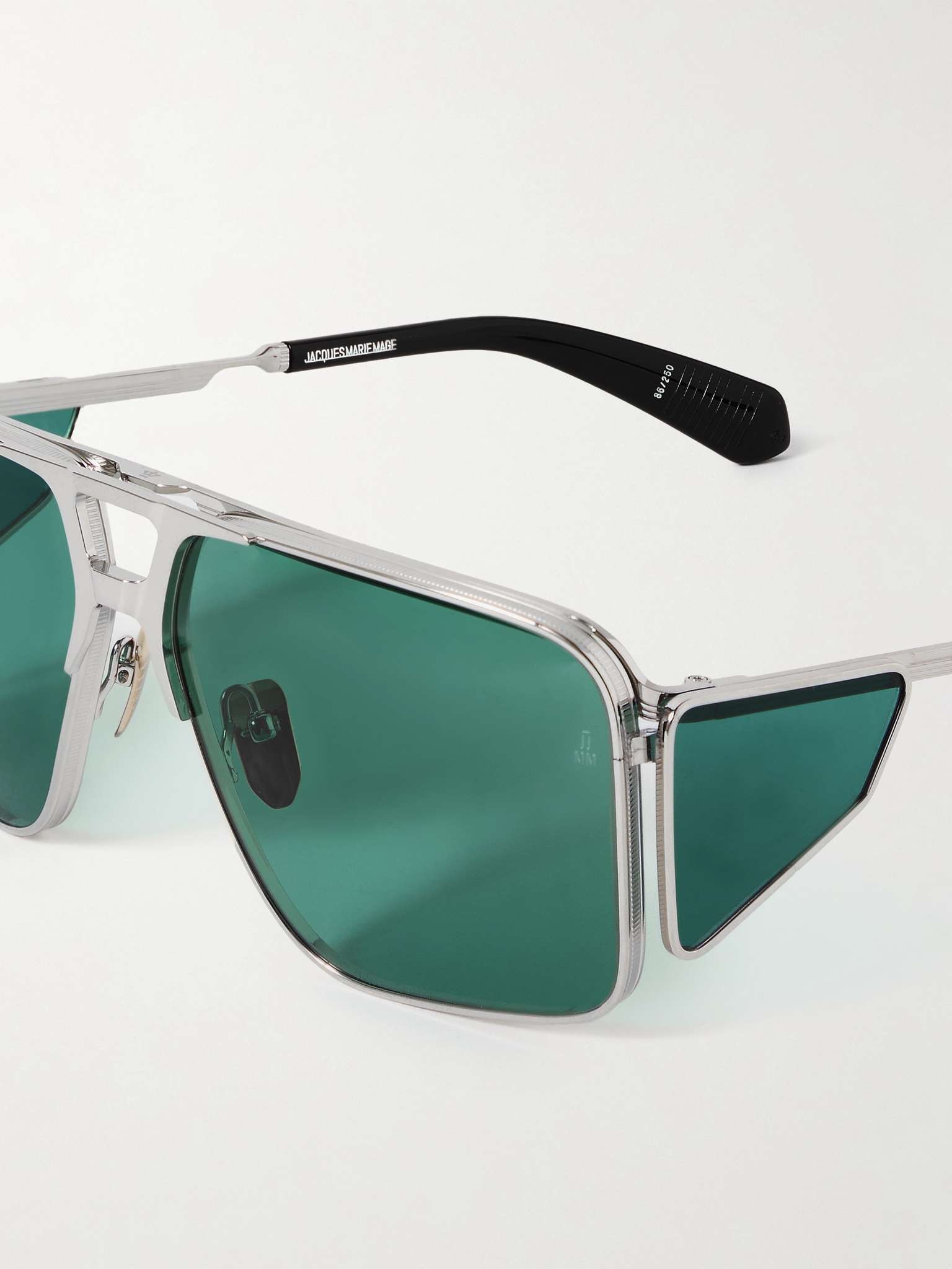+ Valentino Rossi Assen Aviator-Style Silver-Tone Sunglasses - 3