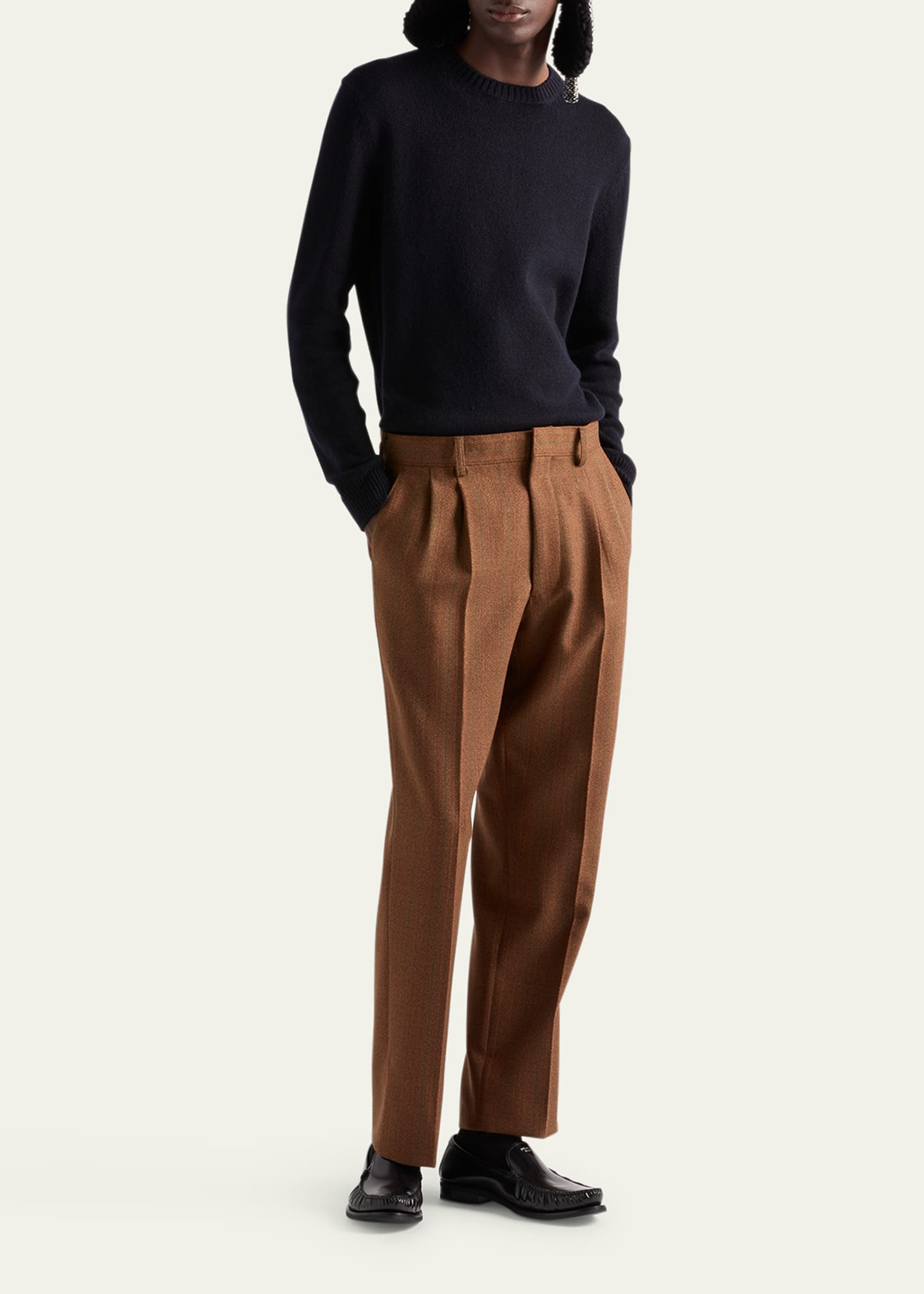 Men's Cashmere Knit Crewneck Sweater - 2