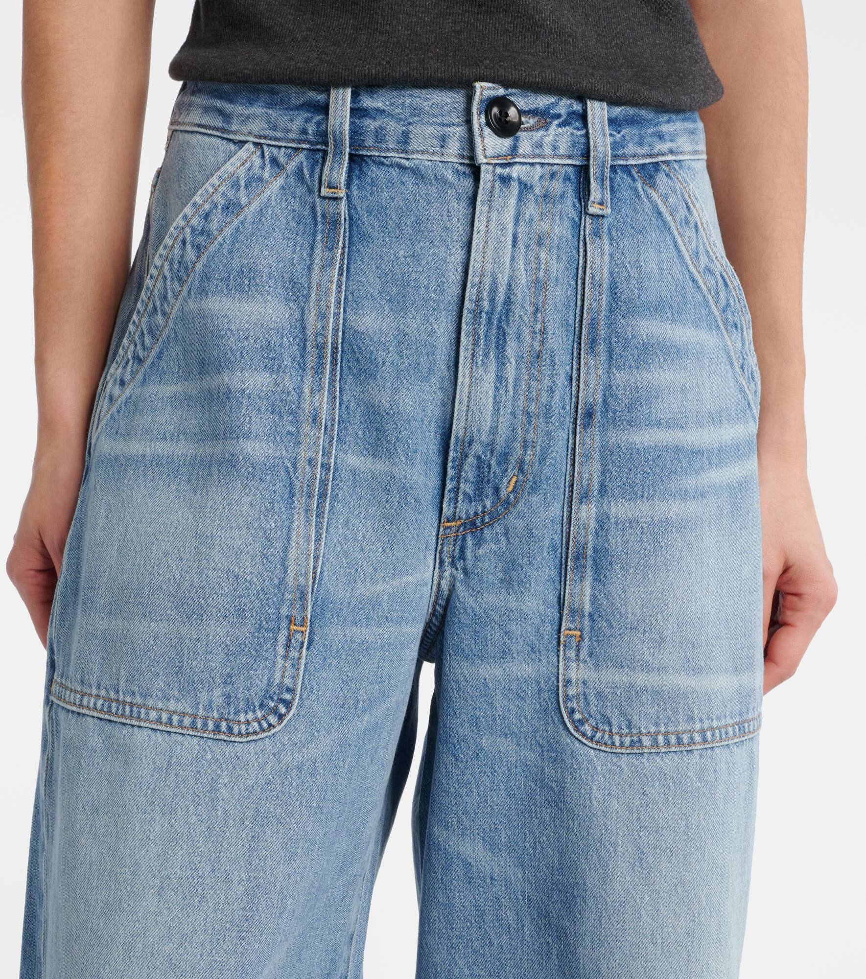 Ayla high-rise wide-leg jeans - 4