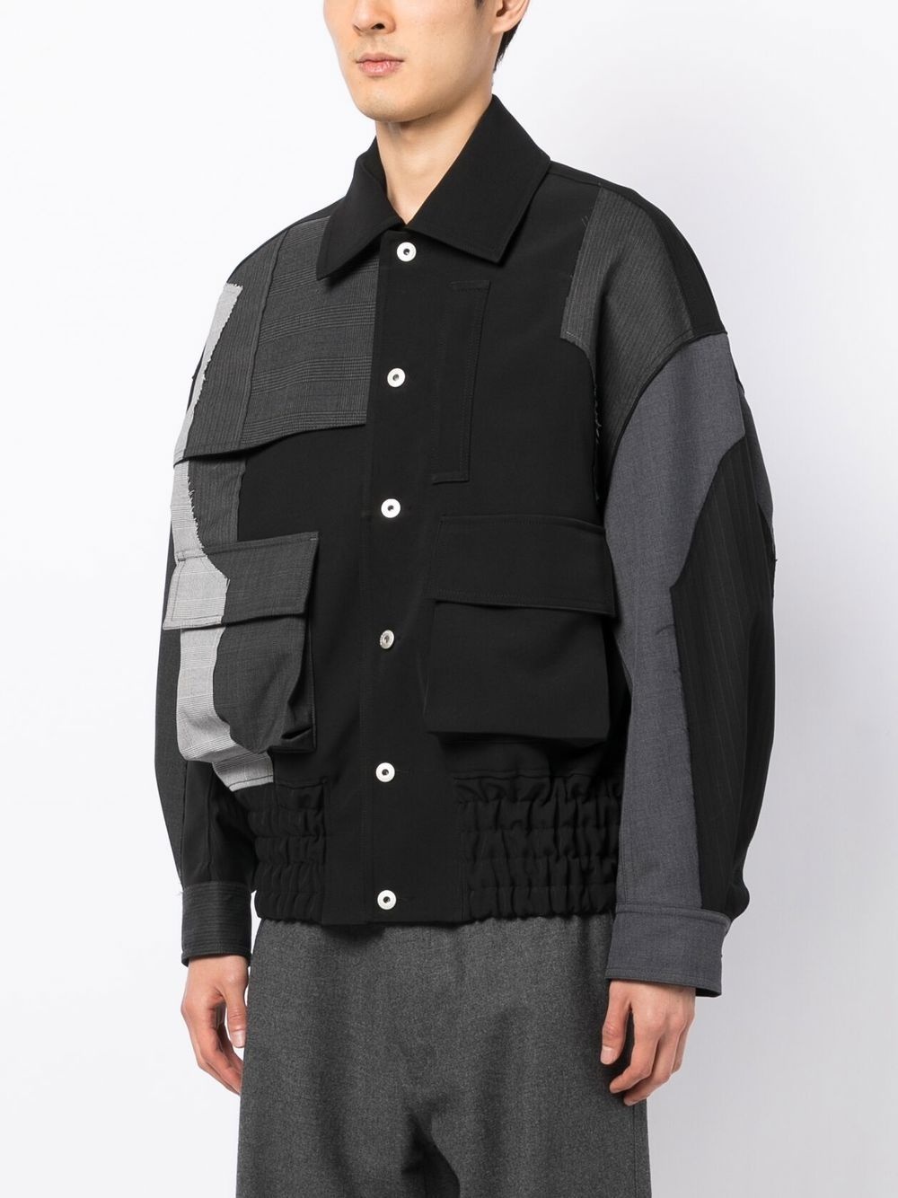 Patchwork Woollen jacket - 3