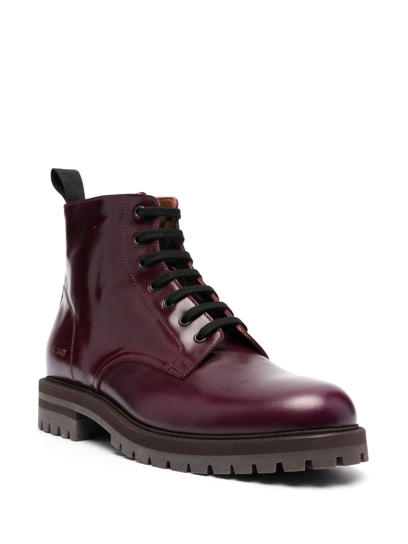 Common Projects number-motif combat boots outlook