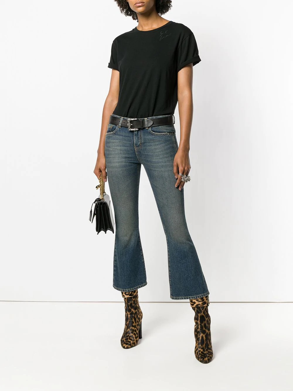 cropped bootcut jeans - 2