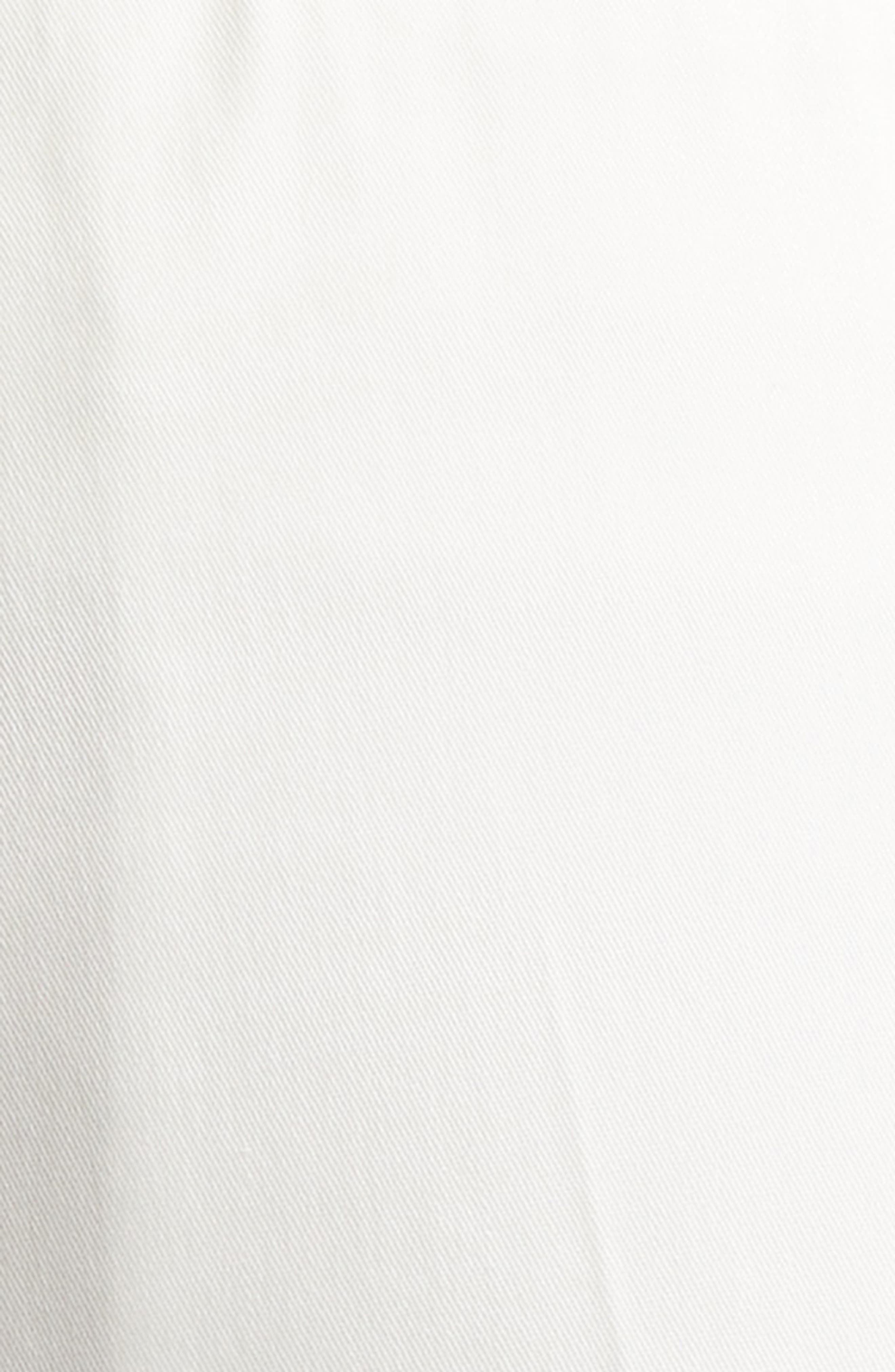 TOTEME Pleated Straight Leg Trousers in White at Nordstrom - 7
