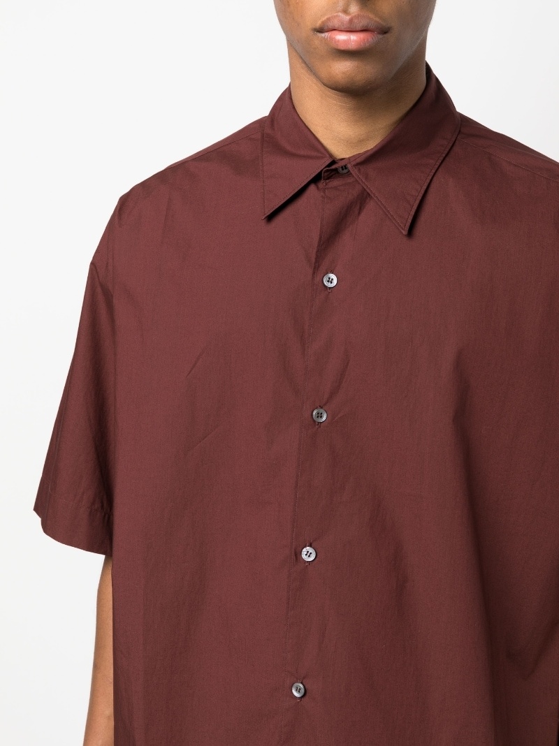 poplin short-sleeved shirt - 5