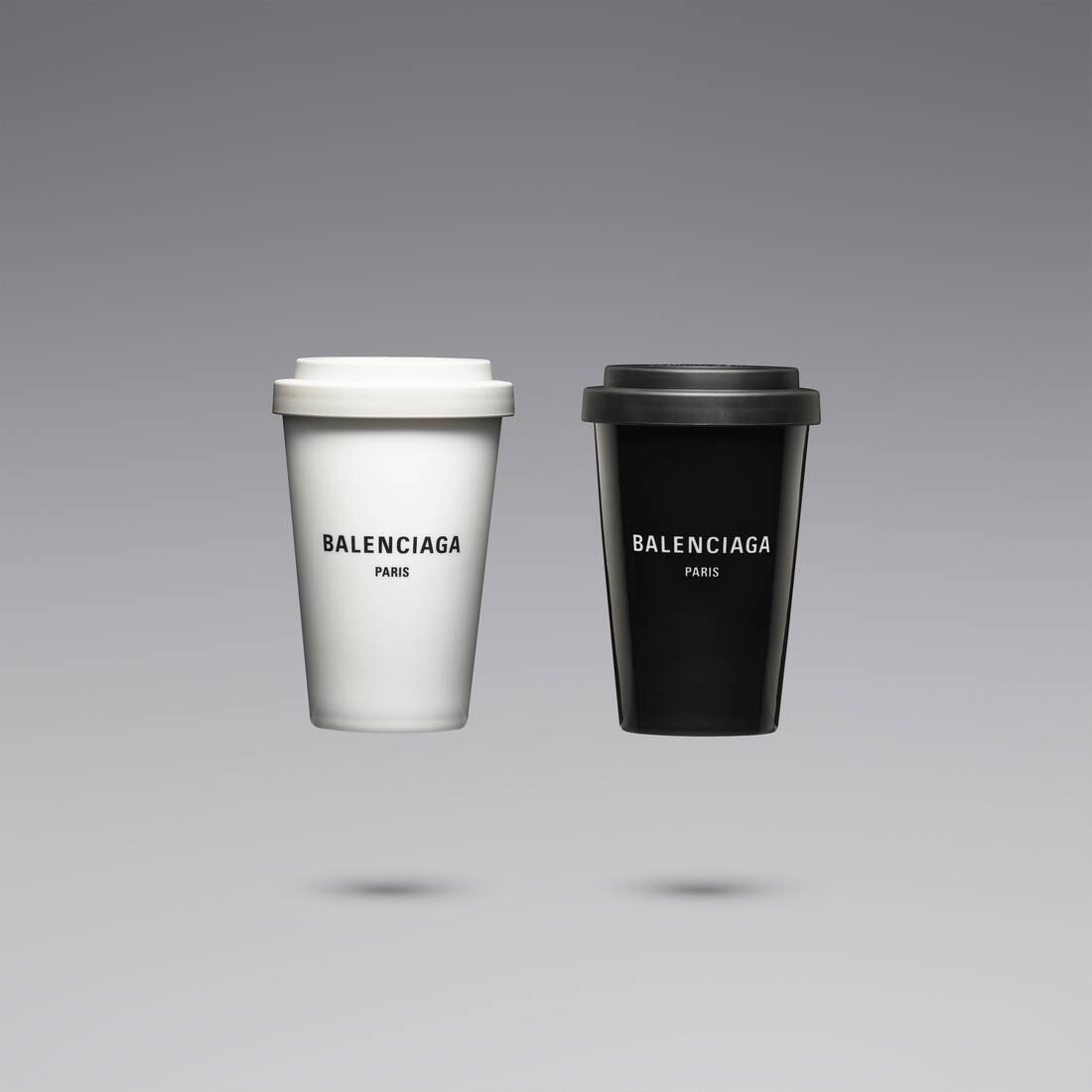 【Balenciaga】Cities Dubai Coffee Cup White BALENCIAGA Cities Paris Coffee Cup in White | REVERSIBLE