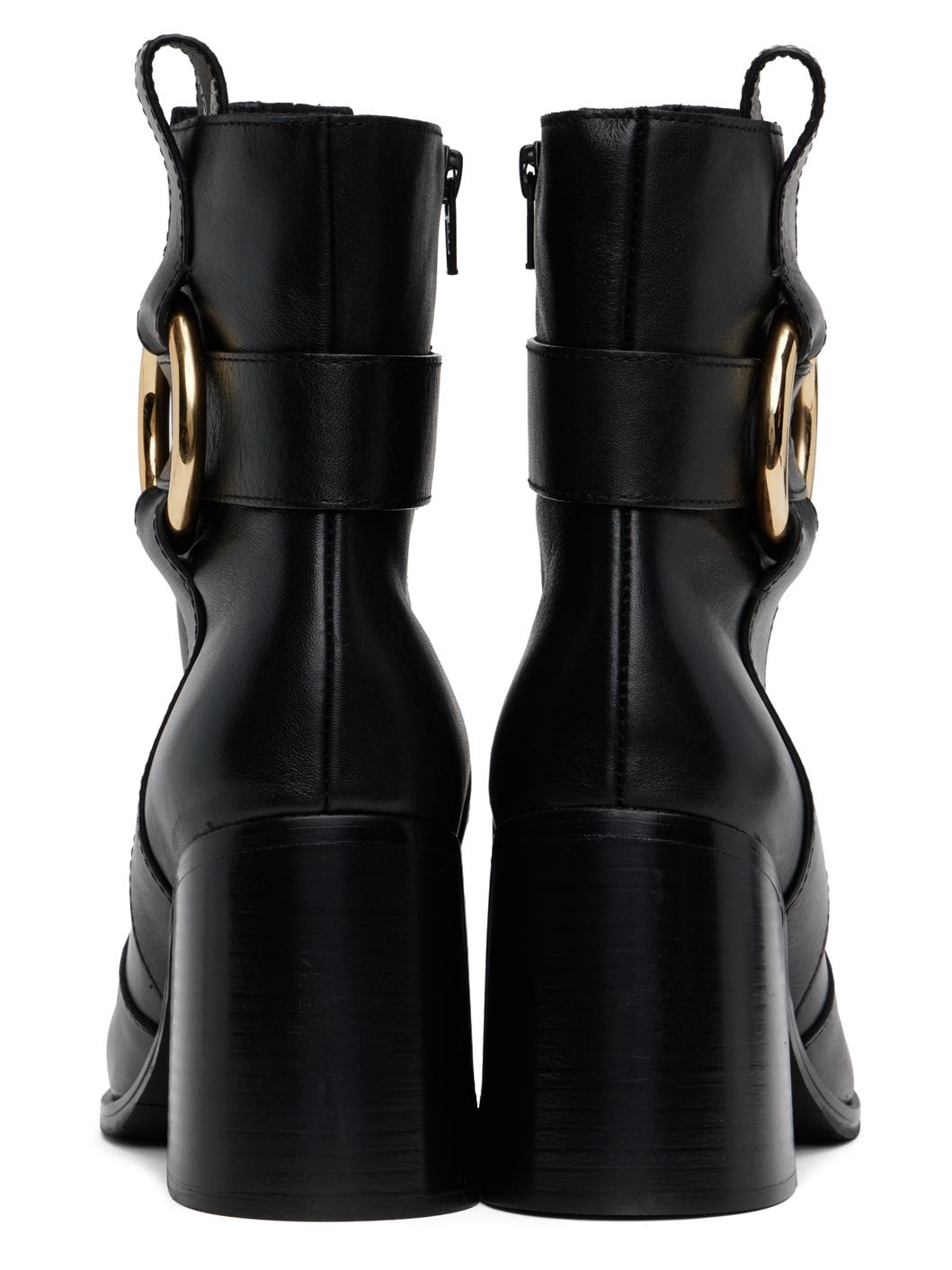 Black New Ring Line Boots - 2