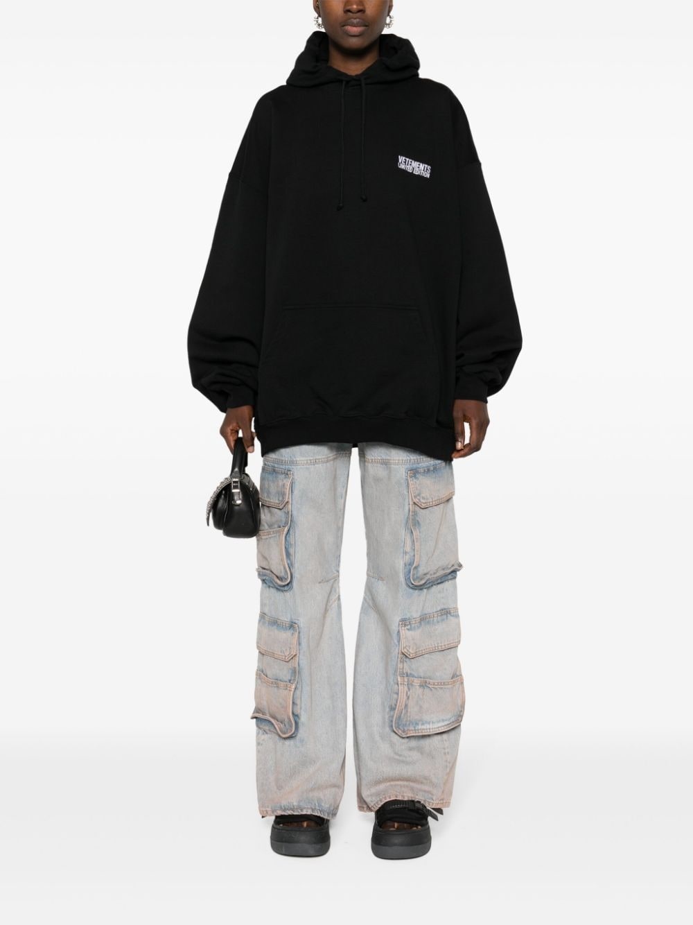 logo-embroidered hoodie - 2