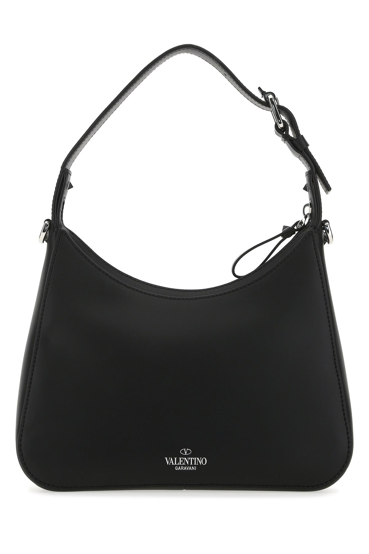 Black leather VLTN handbag - 3