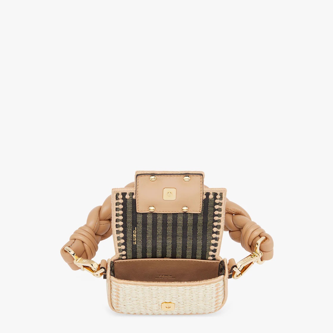 Beige raffia charm - 4
