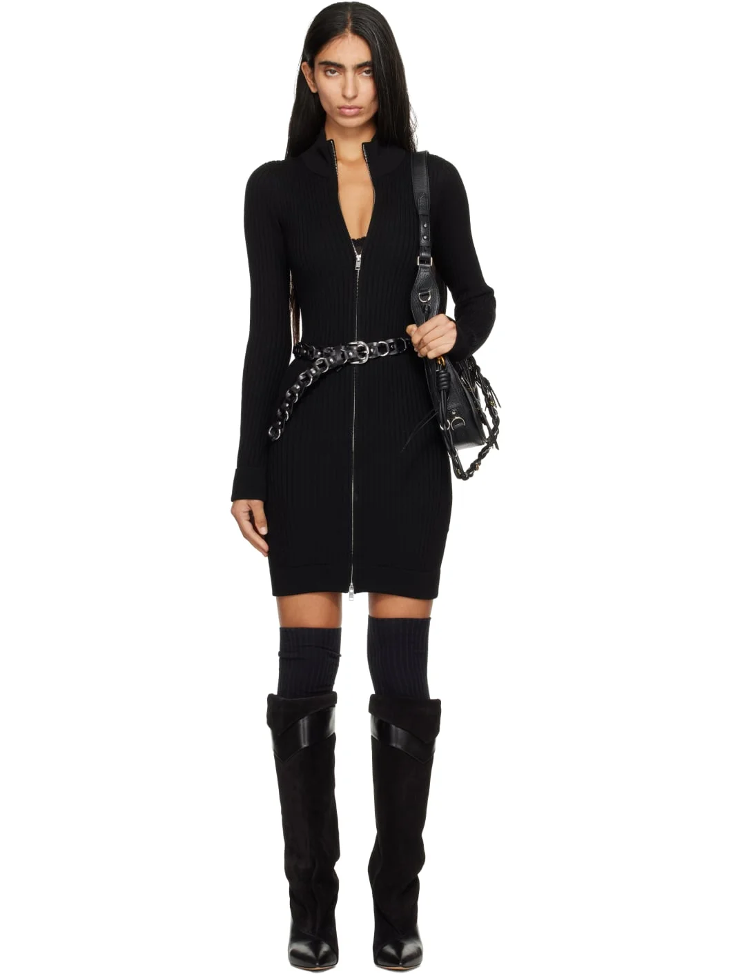 Black Alexane Minidress - 1