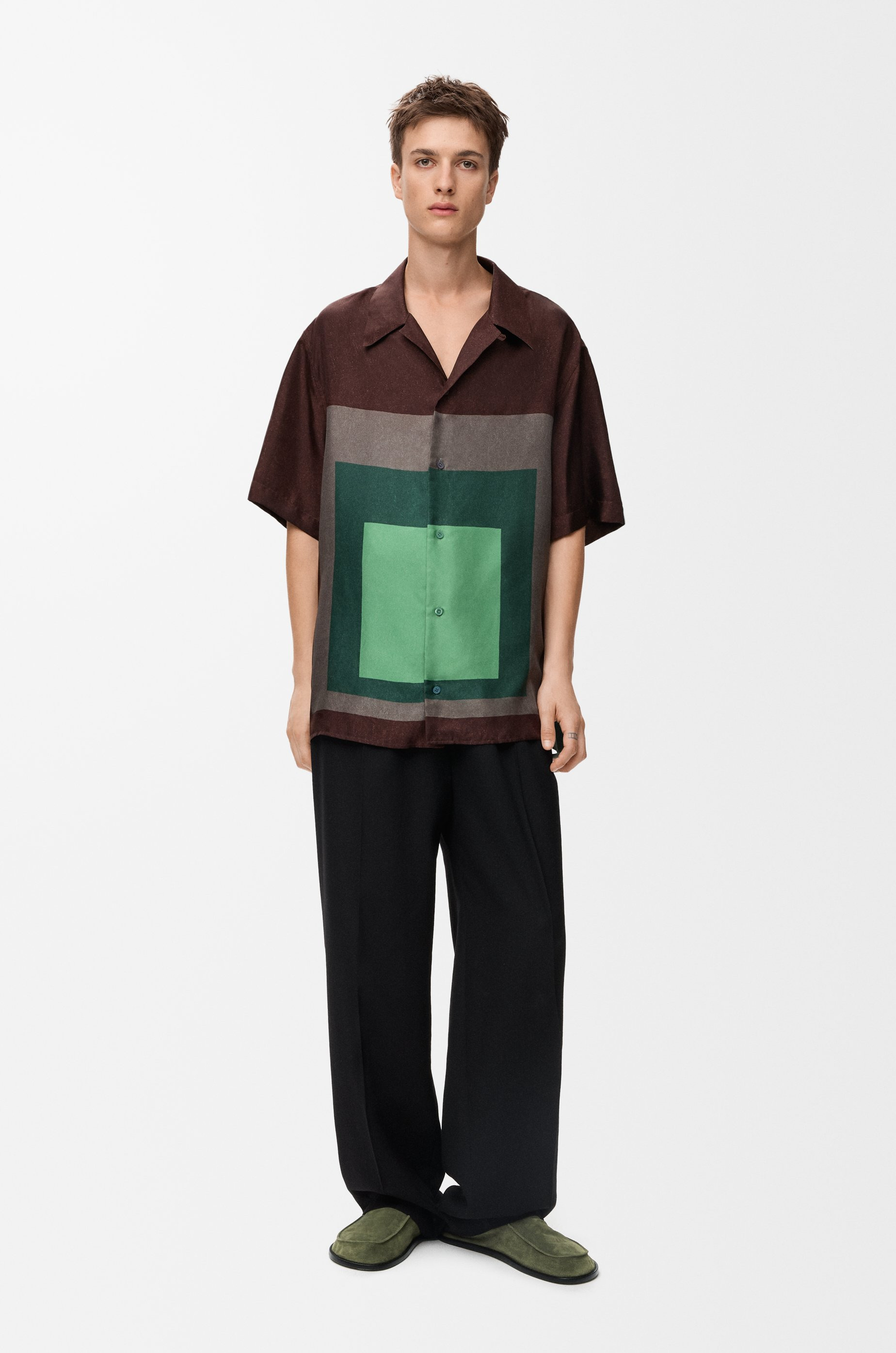 Short sleeve shirt in silk - 2