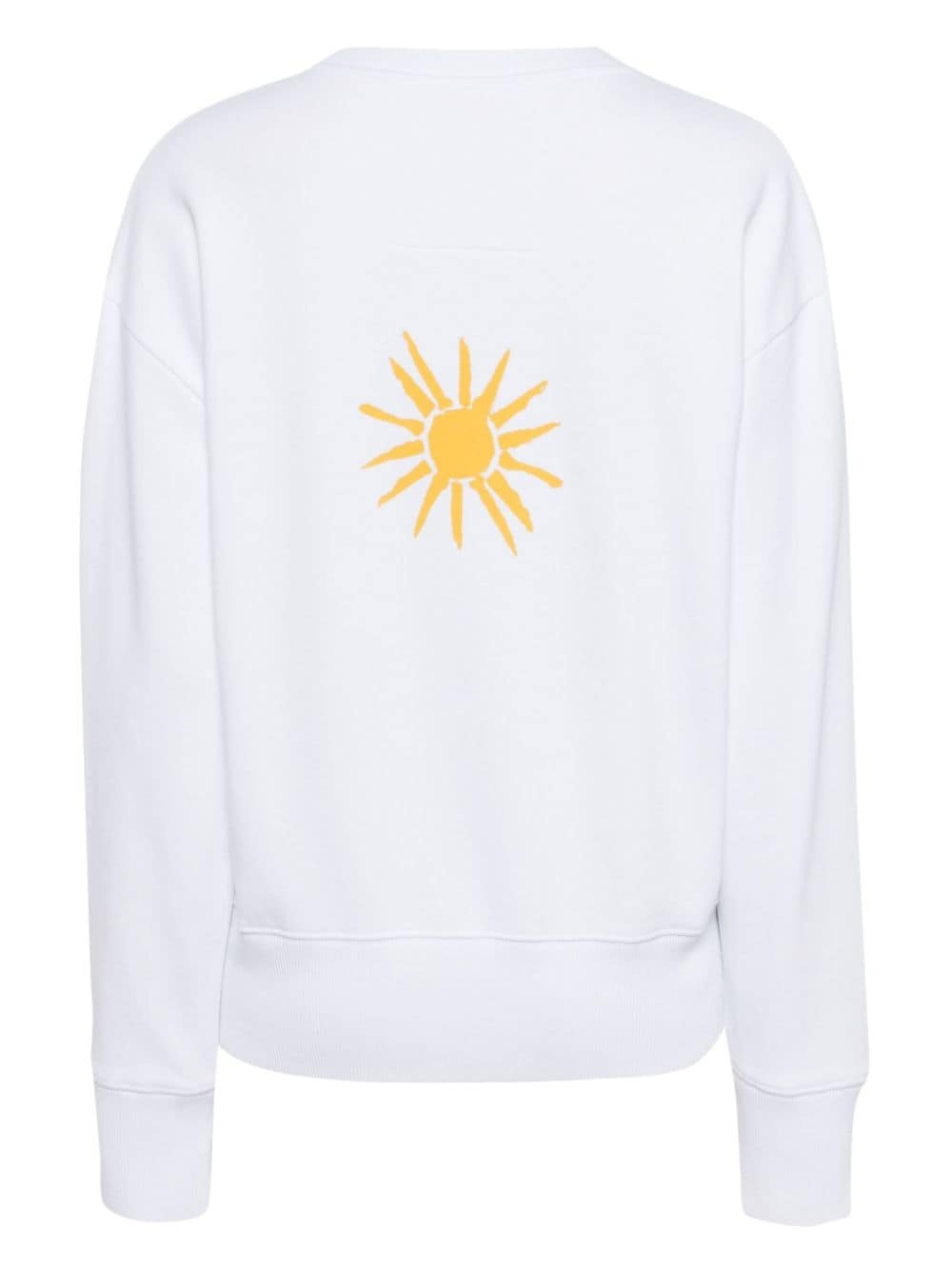 logo-print cotton sweater - 2