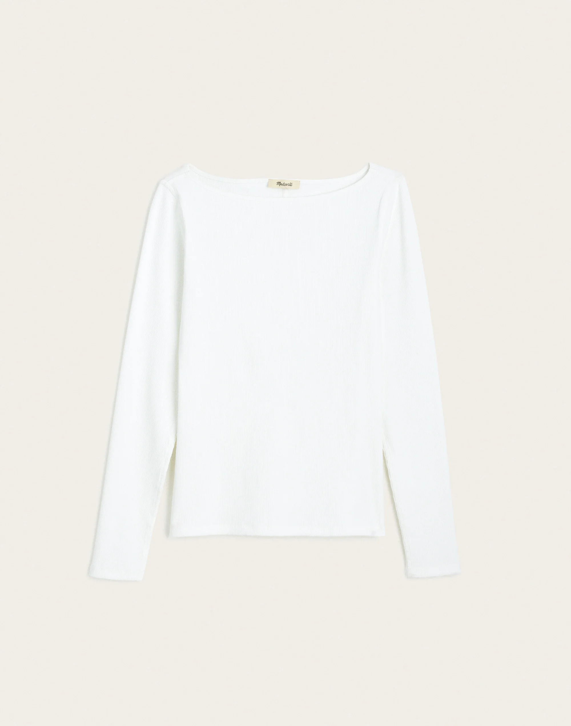 The Boatneck Layering Tee in Utility Rib - 1