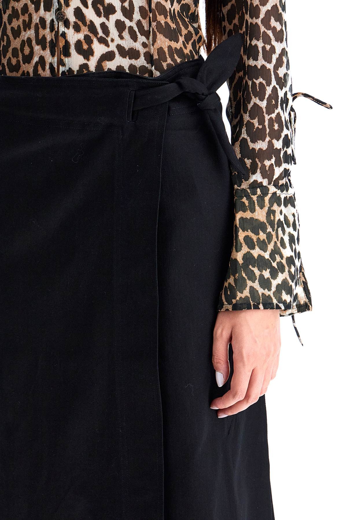 【送料&関税込】Ganni Long Wrap Skirt With Pockets GANNI LONG WRAP SKIRT WITH POCKETS | netdressed | REVERSIBLE